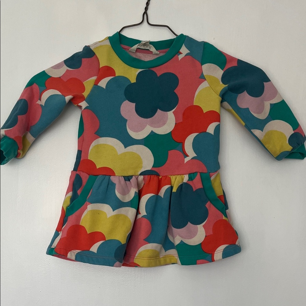 Mini Boden Teal and Pink Dress
